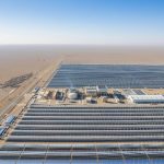Energy infrastructure in the desert.